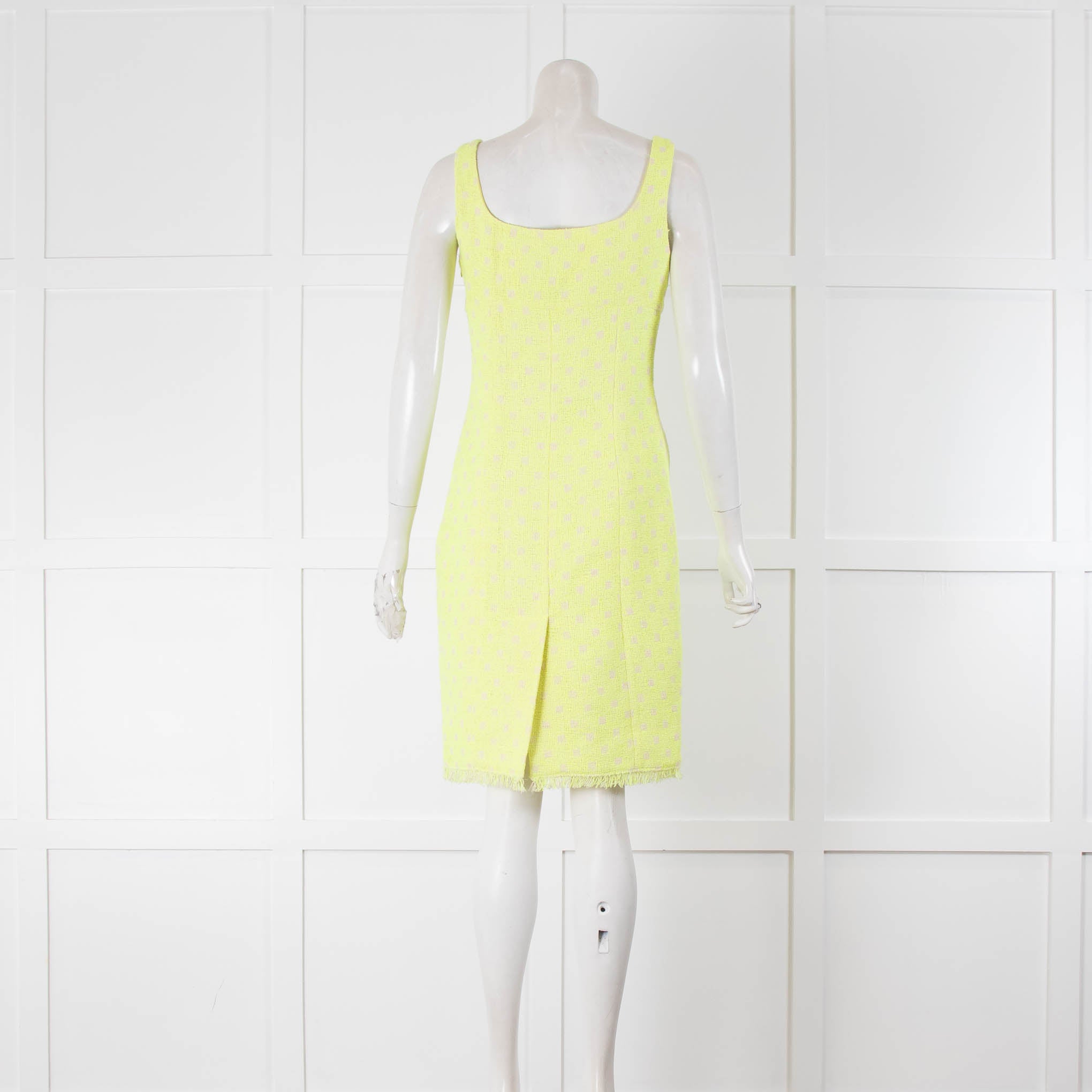 Moschino Cheap And Chic Lime Green Polka Dot Shift Dress – Phoenix Style