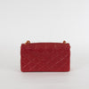 Chanel Small Red XL Quilted Lambskin Single Flap