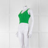 Samsoe Bright Green Wool Blend Cropped Tank Top