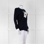 Markus Lupfer Navy Cream Playing Card Jumper