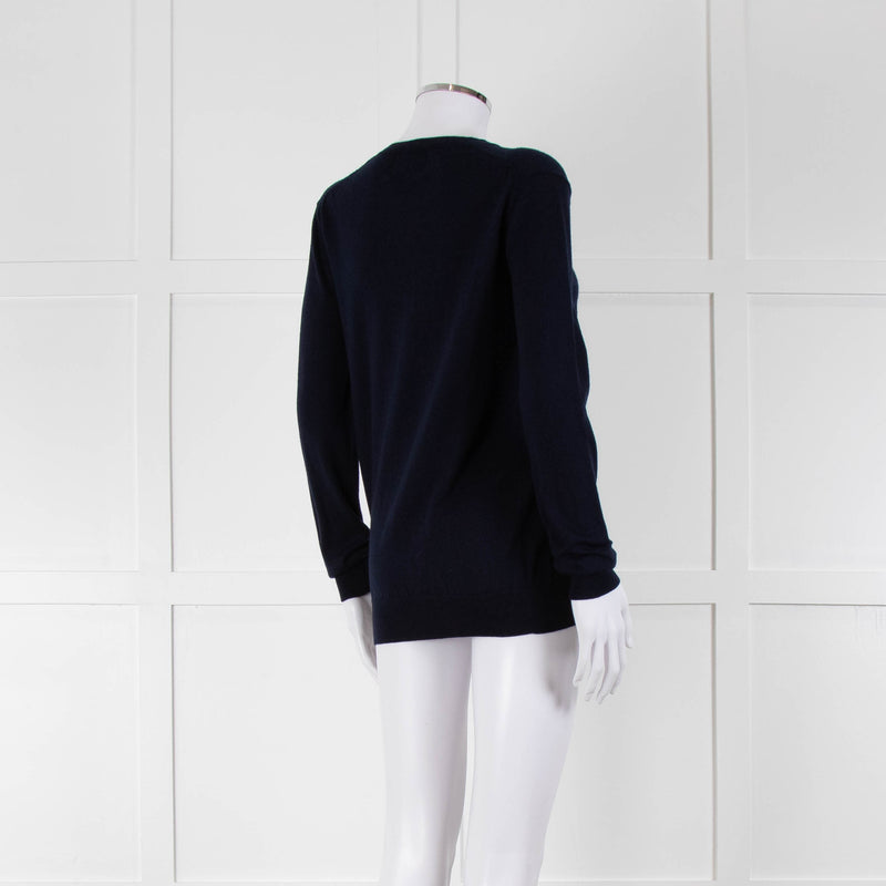 Markus Lupfer Navy Cream Playing Card Jumper