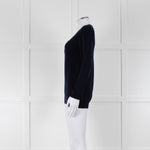 Markus Lupfer Navy Cream Playing Card Jumper