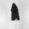 Mulberry Black Leather Belted Biker Jacket