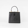 Gucci Vintage Black Buckle Turn Lock Top Handle Bag