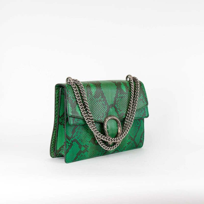 Gucci green bag with snake on sale