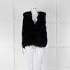 Michael By Michael Kors Black Fur Gilet