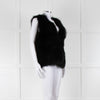 Michael By Michael Kors Black Fur Gilet