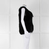 Michael By Michael Kors Black Fur Gilet