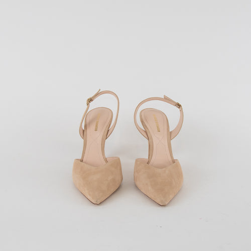 Nicholas Kirkwood Beige Suede Pointed Heels