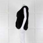 Michael By Michael Kors Black Fur Gilet