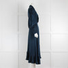 Zimmerman Navy Silk Wrap Dress