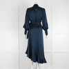 Zimmerman Navy Silk Wrap Dress