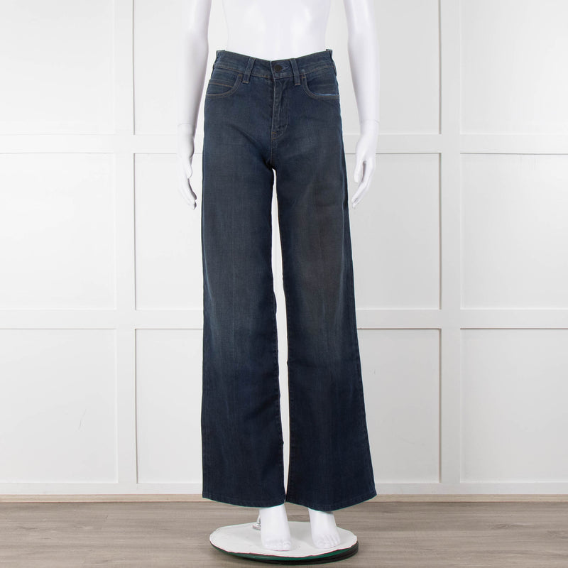 Stella McCartney Blue Denim Wide Leg Jeans