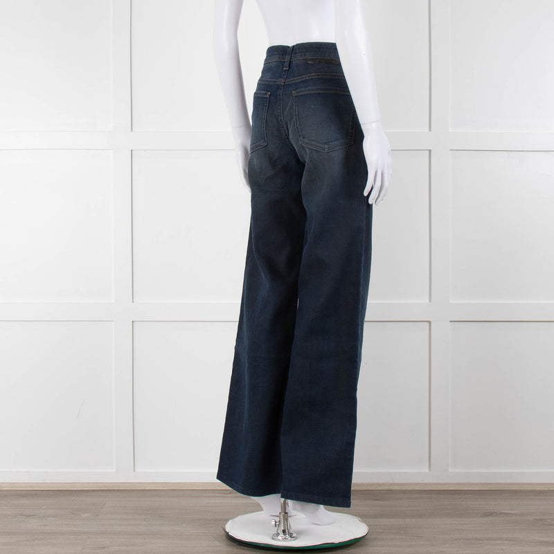 Stella McCartney Blue Denim Wide Leg Jeans