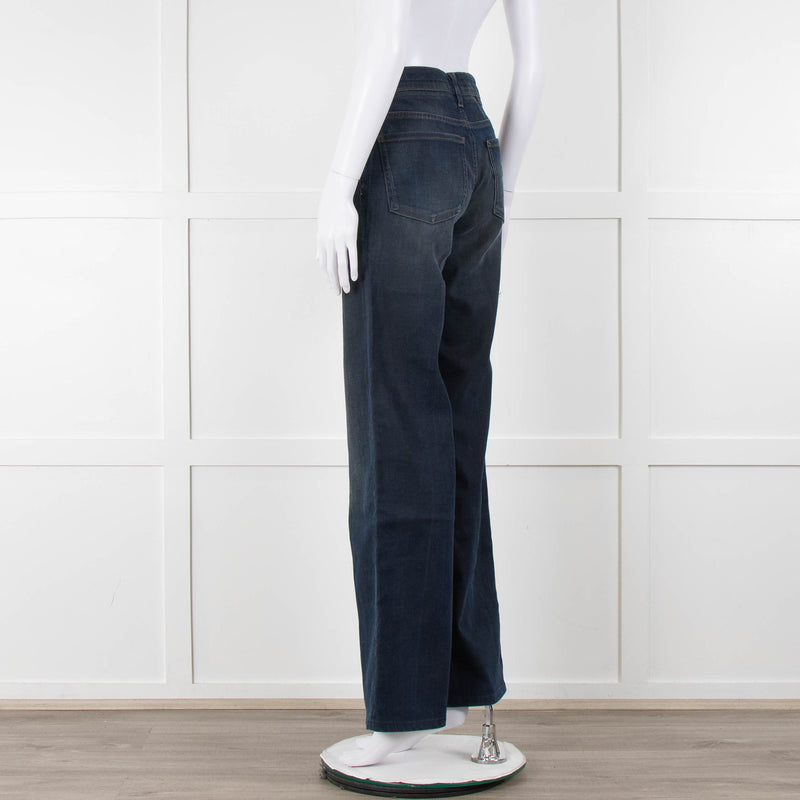 Stella McCartney Blue Denim Wide Leg Jeans