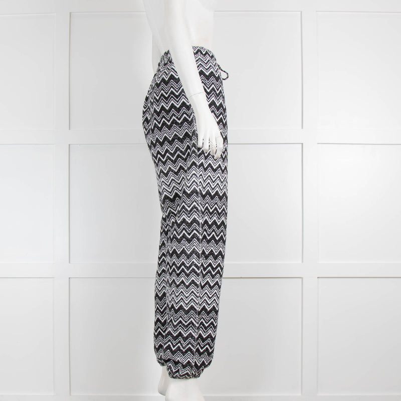 Missoni Black and White Chevron Trousers