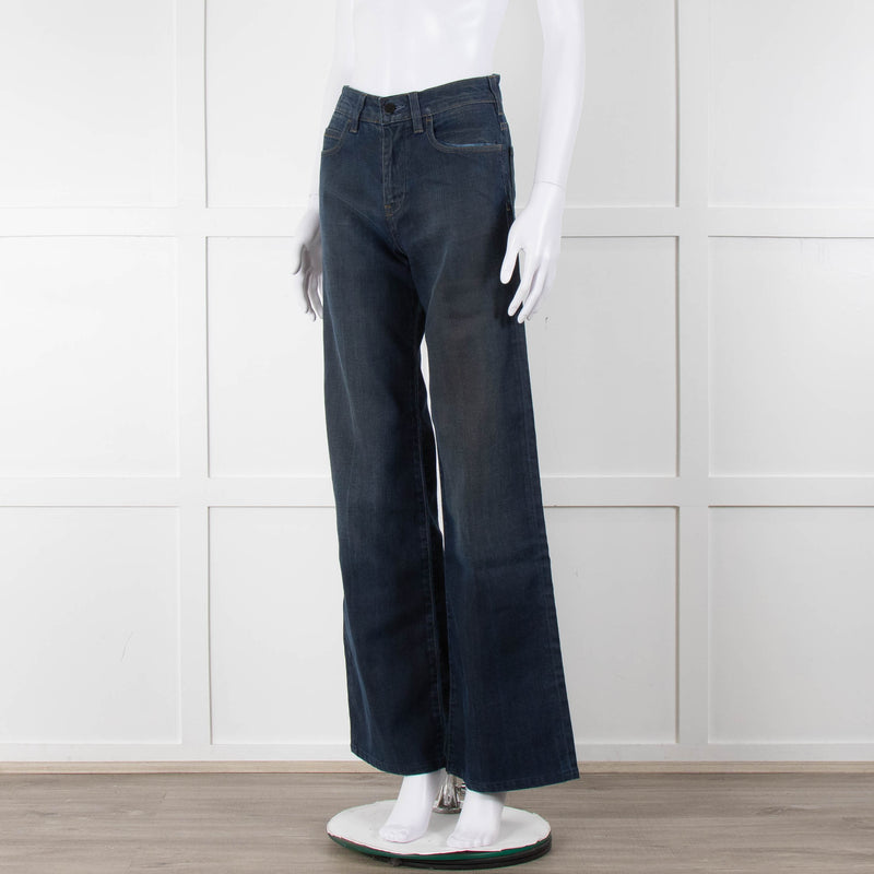 Stella McCartney Blue Denim Wide Leg Jeans