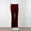 Chloe Rust Red Needle Cord Wide Leg Trousers