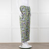 Stine Goya Blue Lime Green Pink Floral Trousers