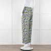 Stine Goya Blue Lime Green Pink Floral Trousers