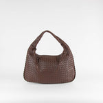 Bottega Veneta Brown Leather Woven Shoulder Bag