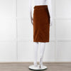 True Royal Mustard Corduroy Pencil Skirt