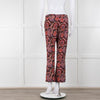 Etro Brown Pink Orange Blue Paisley Print Trousers