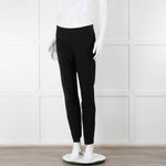 By Malene Birger Black Zip Hem Detail Slim Leg Trousers