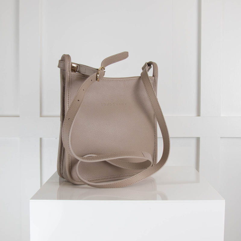 Longchamp Le Foulonne Taupe Crossbody Bag