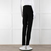 Max Mara Black Stretchy Side Strap Trousers