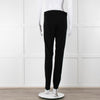 Max Mara Black Stretchy Side Strap Trousers