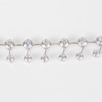 Completed Works Memory Lane Cubic Zirconia Silver Double Drop Choker