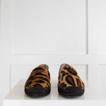 Mulberry Leopard Print Flat Espadrilles