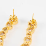 Completed Works Glitch Cubic Zirconia 18k Gold Plated Teardrop Earrings