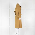 Tibi Moss Green Sculpted Cotton Trench