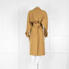 Tibi Moss Green Sculpted Cotton Trench