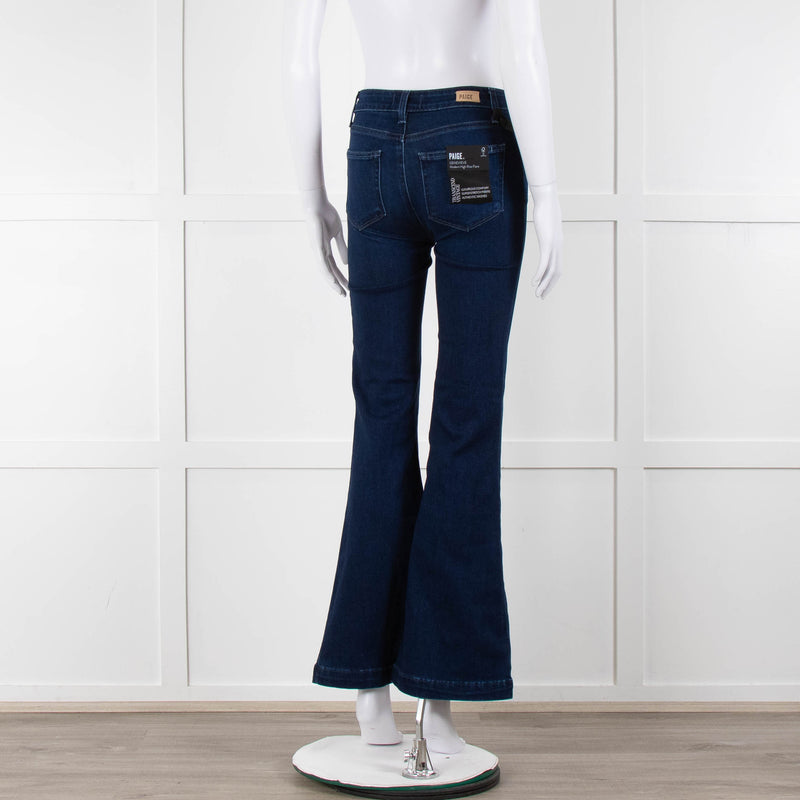 Paige Dark Wash Genevieve Bootcut Jeans