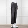 Favourite Daughter Grey Button Fly Straight Leg Jeans