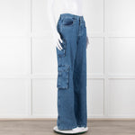 Favourite Daughter Carly Blue Denim Cargo Jeans