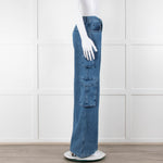 Favourite Daughter Carly Blue Denim Cargo Jeans