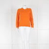 Emilia Wickstead Orange Knit Pace Comely Jumper