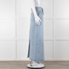 Bayse Pale Blue Wash Midi Skirt