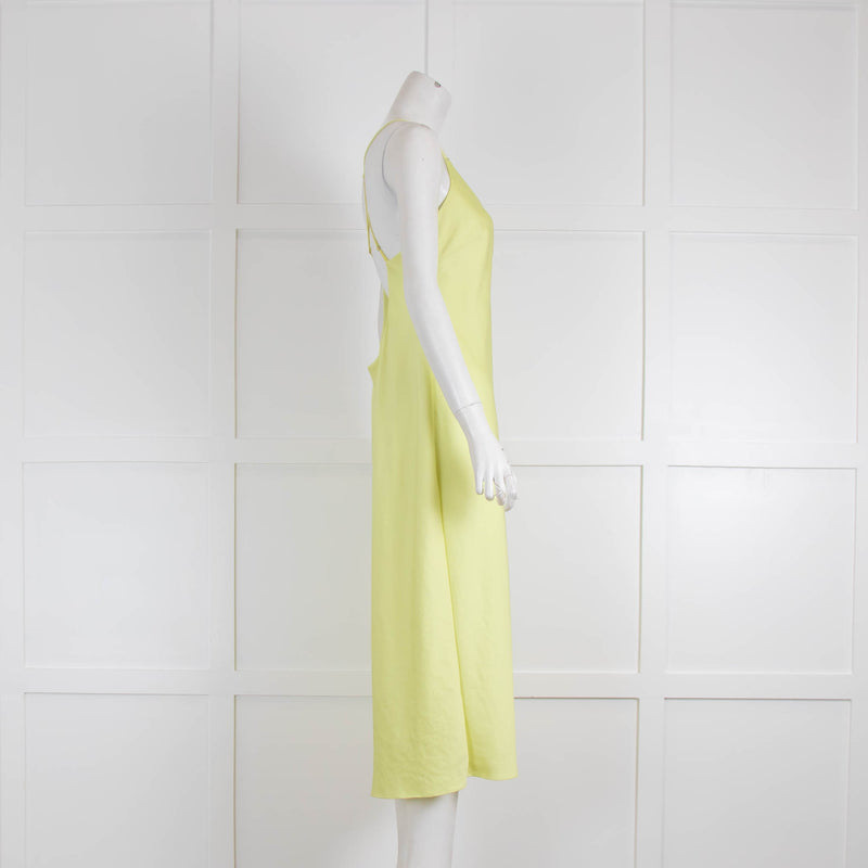 T Alexander Wang Lime Green Sleeveless Slip Dress