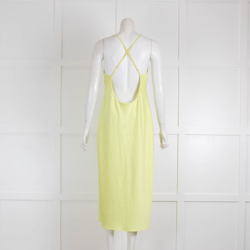 T Alexander Wang Lime Green Sleeveless Slip Dress