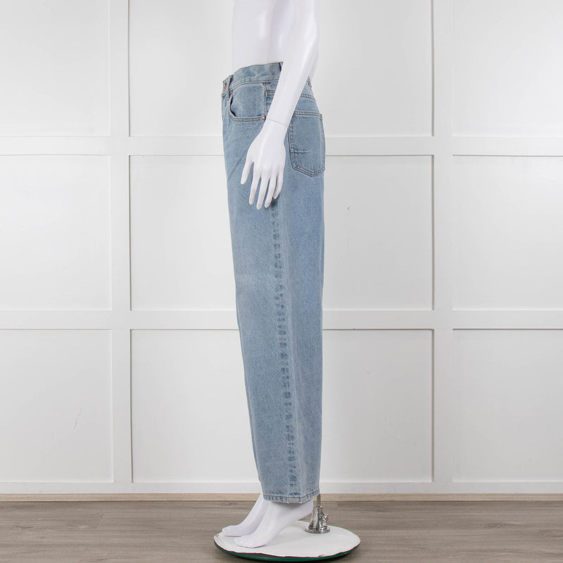 Bayse Pale Wash Wide Leg Jeans