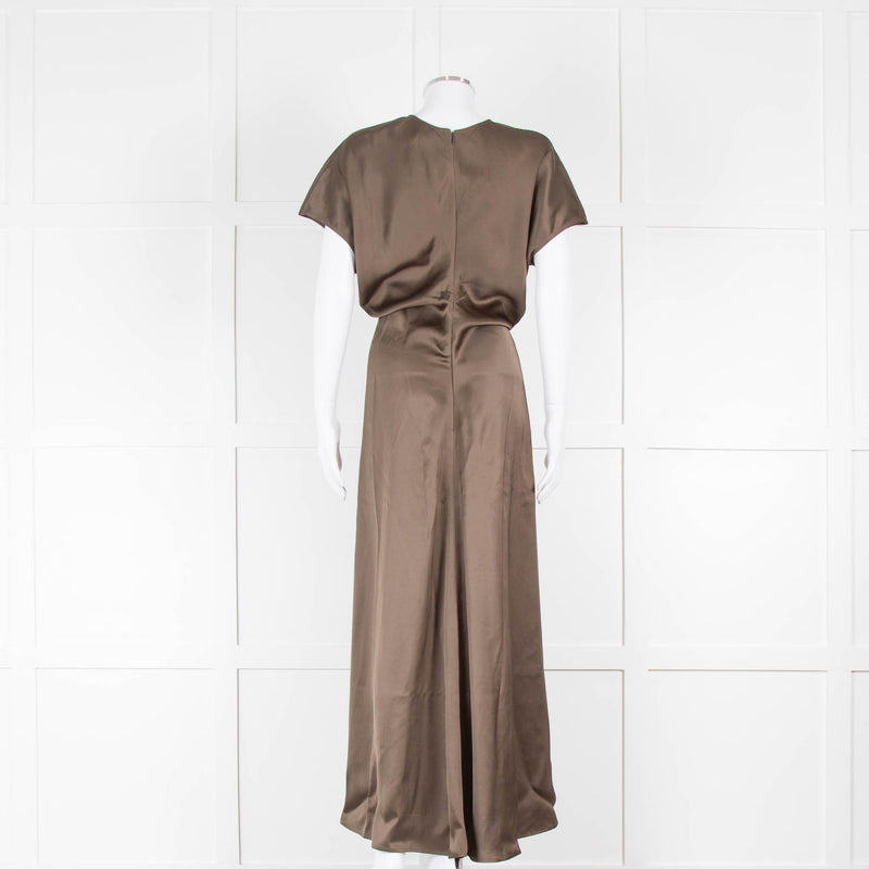 Toteme Bay Leaf Green Slouch Waist Draped Gown