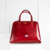 Prada Red Patent Leather Pyramid Bag