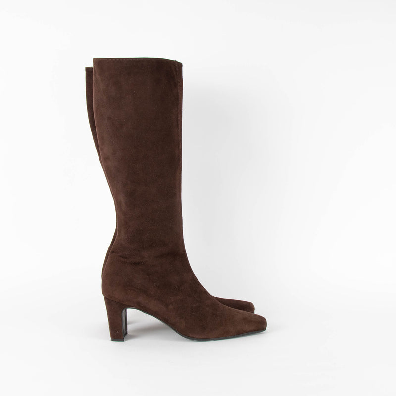 Russell & Bromley Brown Suede Knee Length Boots