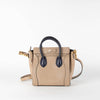 Celine Beige Leather Nano Luggage Bag