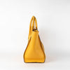 Celine Mustard Yellow Leather Mini Luggage Tote Bag